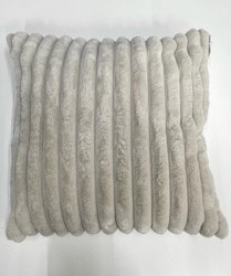 Kudde Furrow faux silver beige