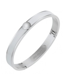 Capri armband vitt/silver