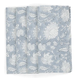 Servetter - Indian Rose - Dusty Blue 4-pack