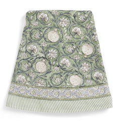 Duk - Tangier Granatäpple - Grön - rund 220cm