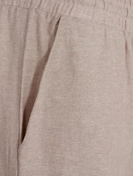 Linne byxa i ankel längd beige