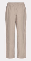 Linne byxa i ankel längd beige