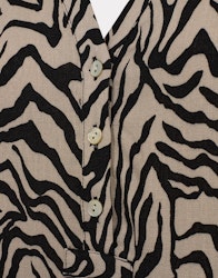 Klänning Lorraine leopard mönster beige/svart