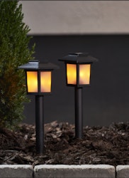 SOLCELLSPOLLARE 2-PACK FLAME MINI