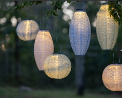 SOLCELLSDEKORATION FESTA beige rund