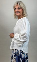 Ellinora blus vit