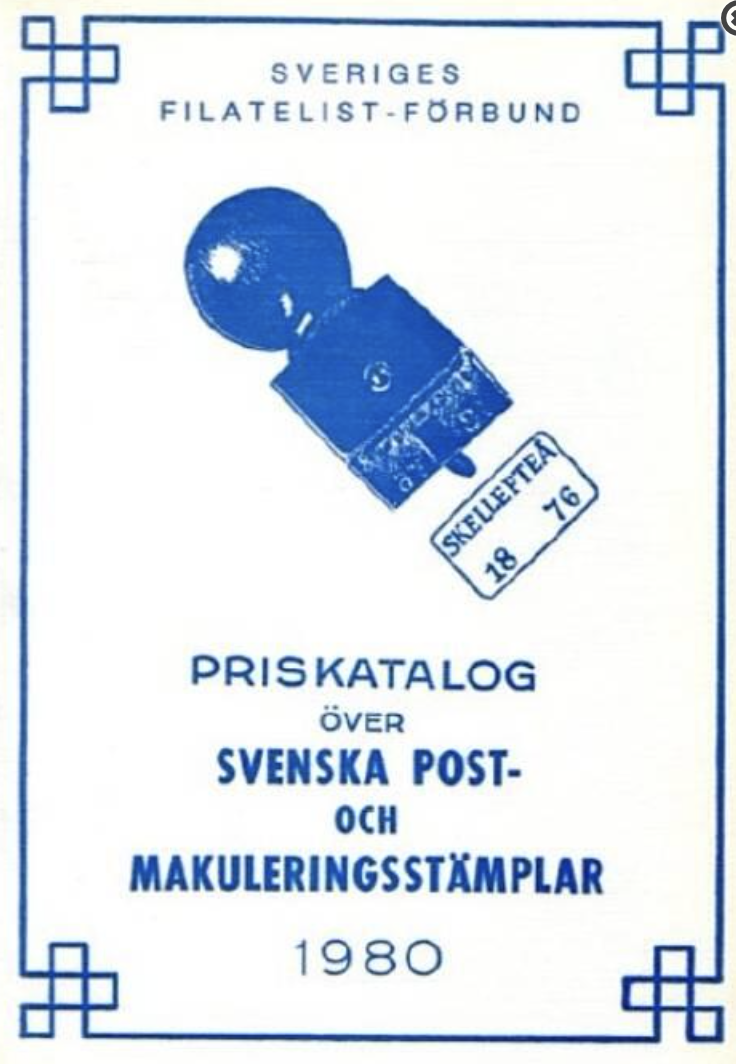 Svenska Post- och Makuleringsstämplar,1980