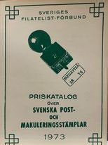Svenska Post- och Makuleringsstämplar,1973