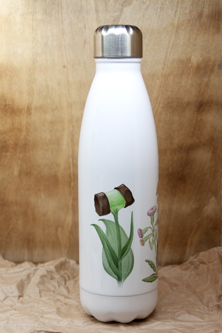 Vattenflaska kakblommor