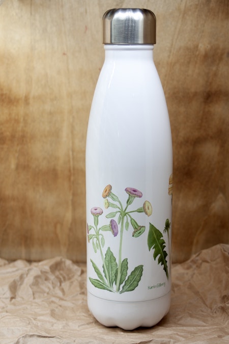 Vattenflaska kakblommor