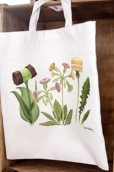 Tygkasse Kakblommor