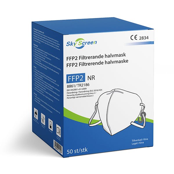 FFP2 Filtrerande halvmask 50st/pack - Medicare Professional