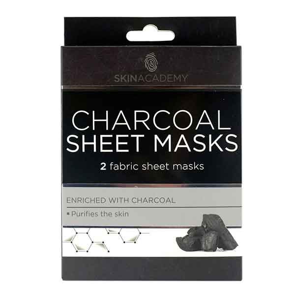 Skin Academy Charcoal Sheet Masks