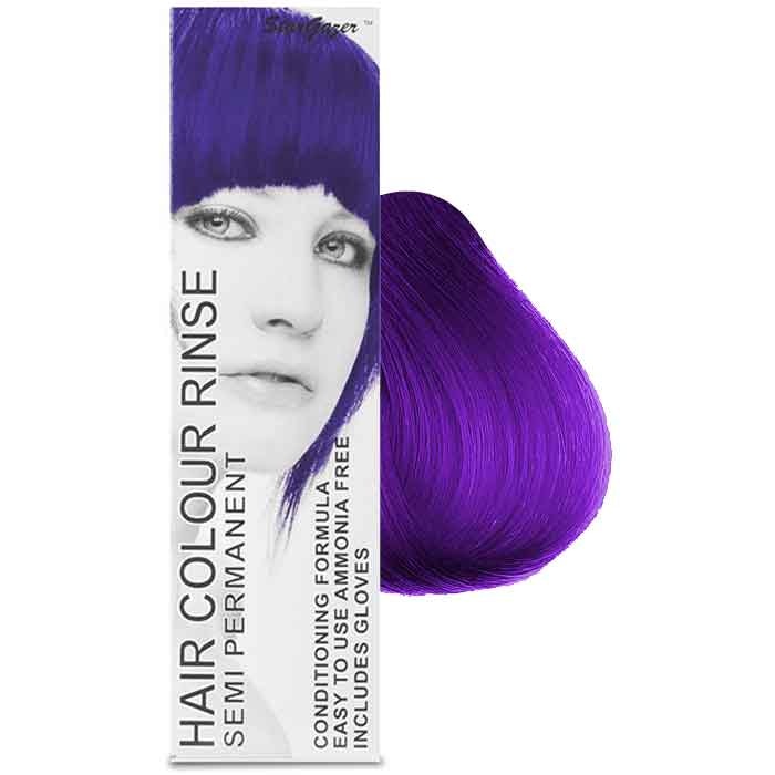 Stargazer Hair Colour Rinse Semi Permanent Violet Hudvardsguiden Se