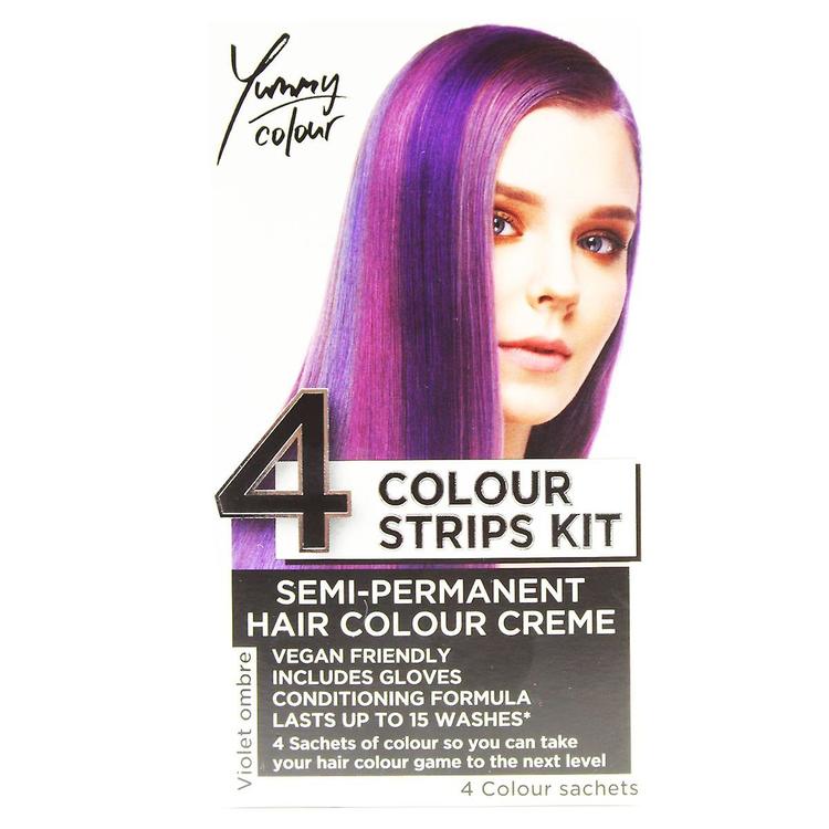 StarGazer Yummy Colour 4 Colour Strips Kit Violet Ombre