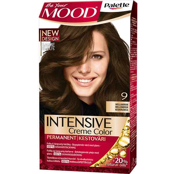 Mood Palette Intensive Cream Colour Mellanbrun nr 9