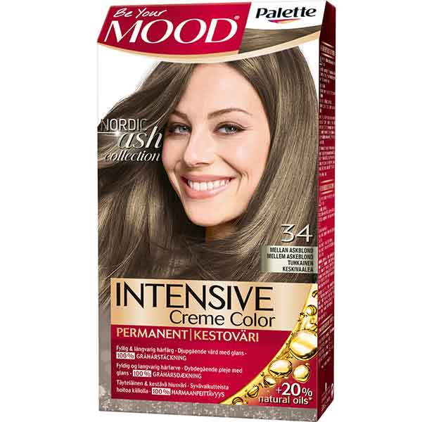 Mood Palette Intensive Cream Colour Mellan Askblond nr 34