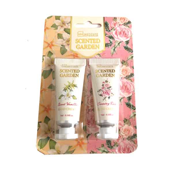 IDC INSTITUTE Scented Garden Hand Cream 2-pack Sweet Vanilla / Country Rose