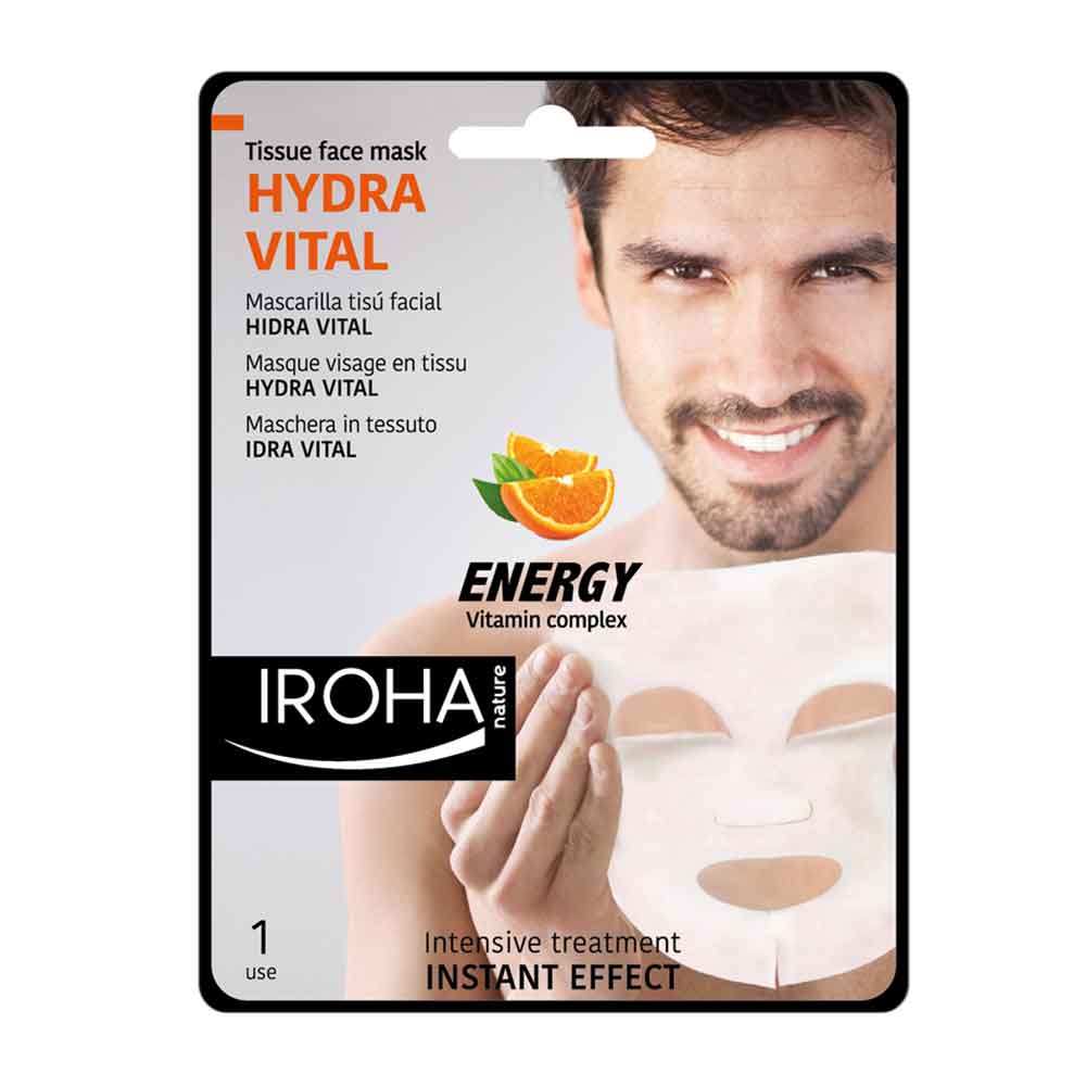 IROHA Tissue face mask Hydra Vital For Men