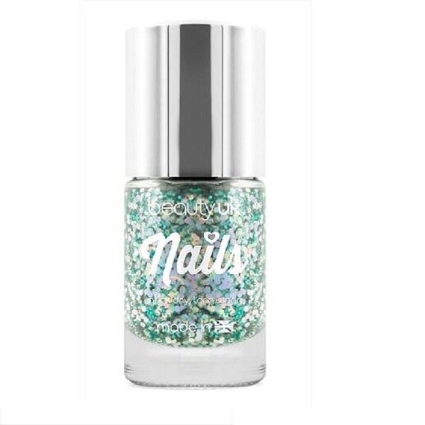 Beauty UK Glitter Nail Polish - Aurora Dream Green