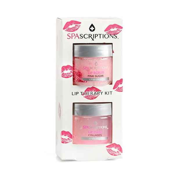 SPASCRIPTIONS Lip Therapy Kit Lip Scrub Pink Sugar & Lip Mask Collagen