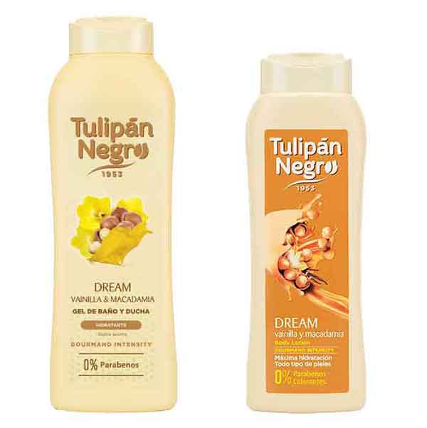 Set Tulipan Negro Shower & Body Lotion Vanillia Macadamia