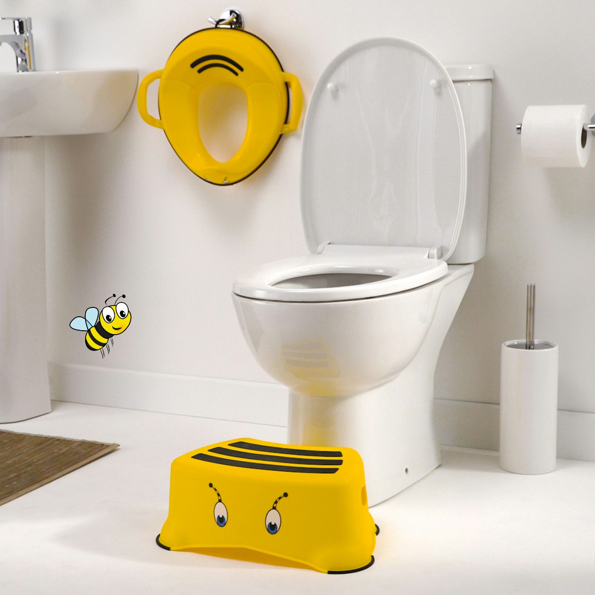 Toiletsæde & skammel til badeværelse My Carry Potty Humlebi