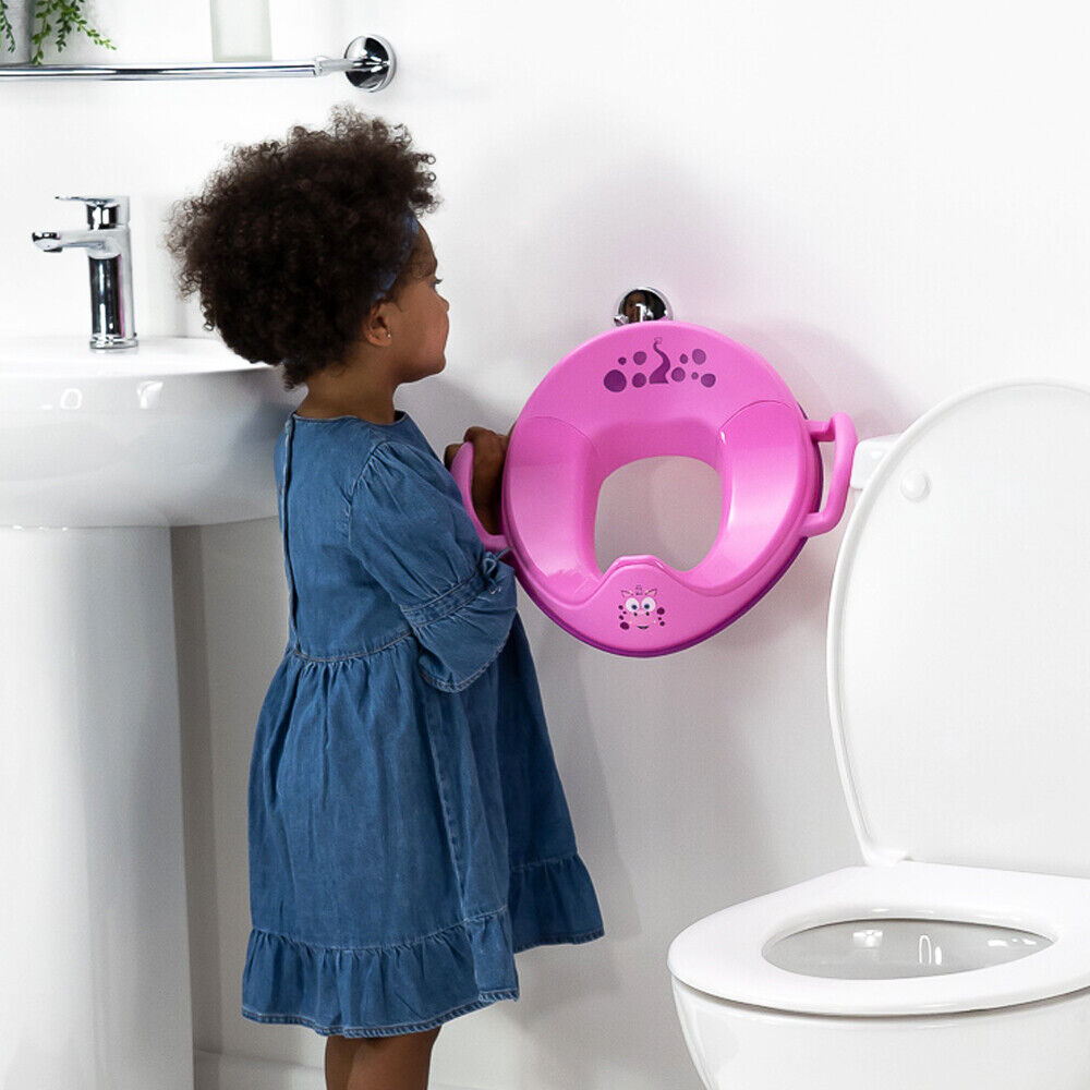 Toiletsæde & skammel til børn Pink Drage