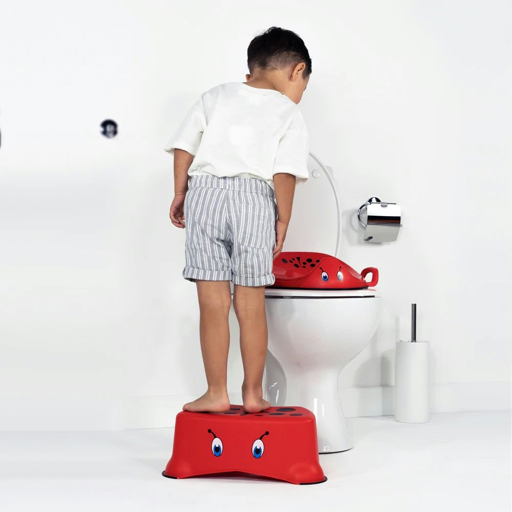 Badeværelse skammel til børn – My Carry Potty Mariehøne