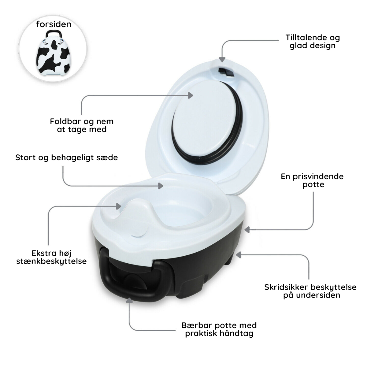 Pottetræning med sæt Ko My Carry Potty