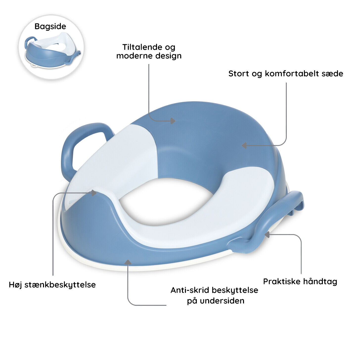 Toiletbræt til børn - My Carry Potty Pastelblå
