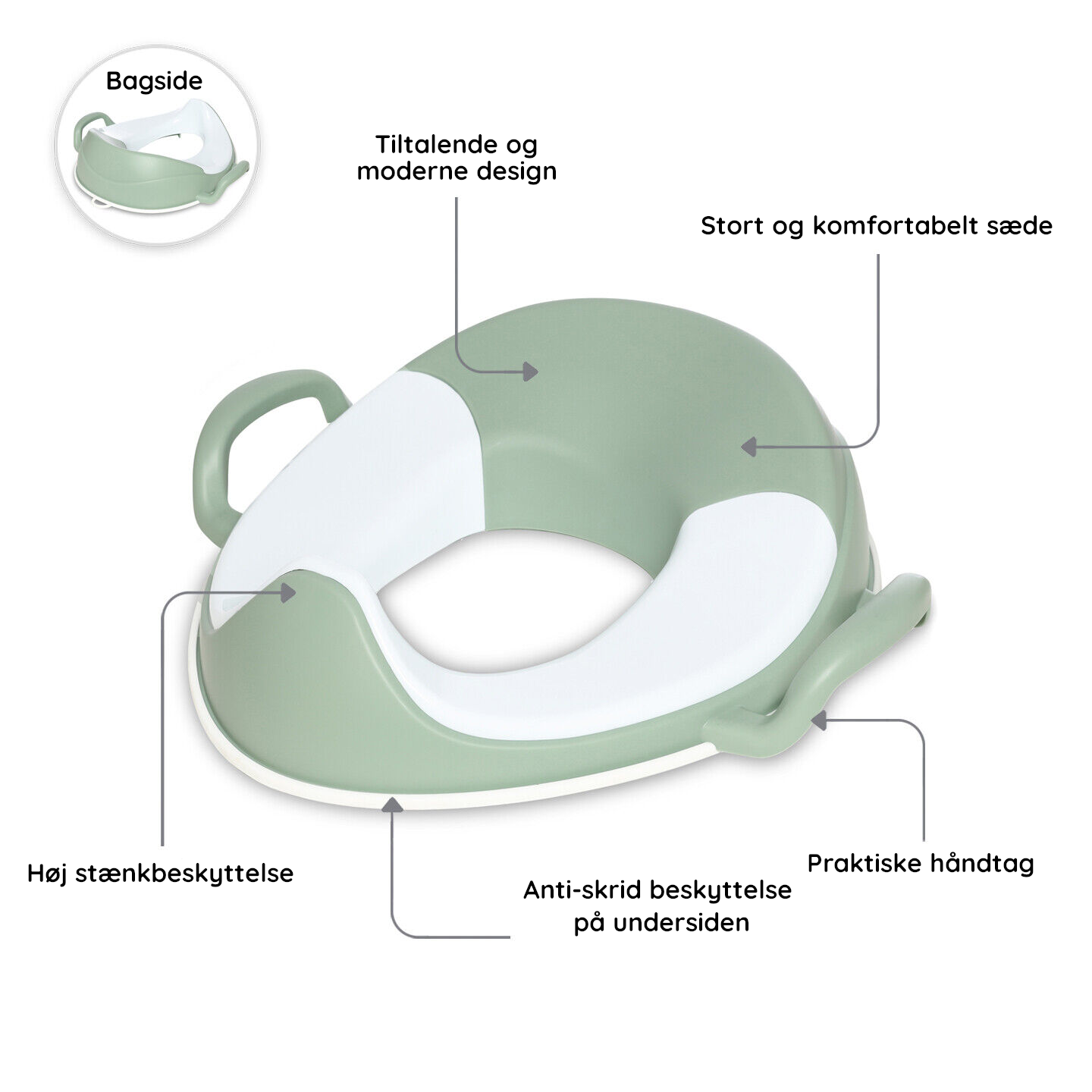 Toiletbræt til børn - My Carry Potty Pastelgrøn