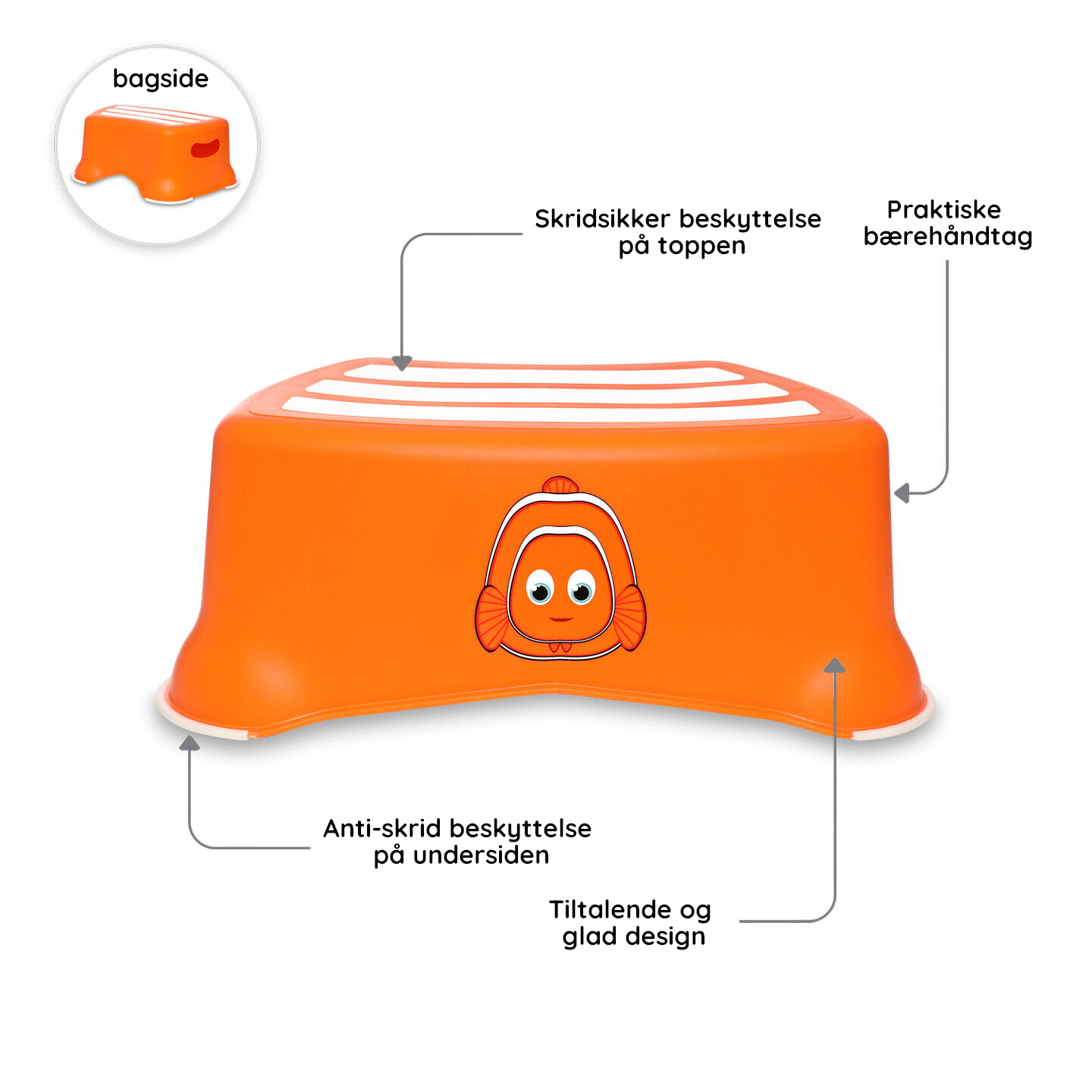 Toiletsæde & skammel til badeværelse My Carry Potty Klovnefisk