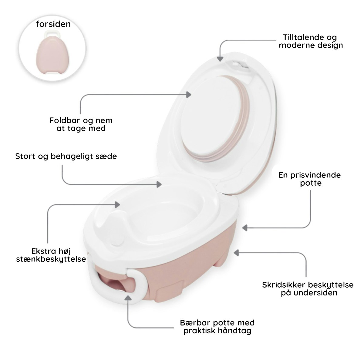My Carry Potty Pottetræningssæt Pastelpink