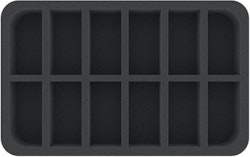 HSMECP045BO 45 mm Half-Size foam tray with 12 compartments