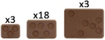Mixed Bases (with Figure Holes x24 Bases)