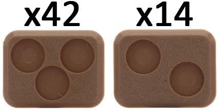 Small Bases - 2 and 3 holes - XX112