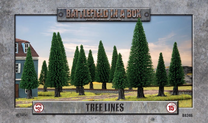 Tree Lines (x4) (15mm) - BB246