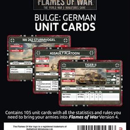 Bulge: German Unit Cards - FW271U