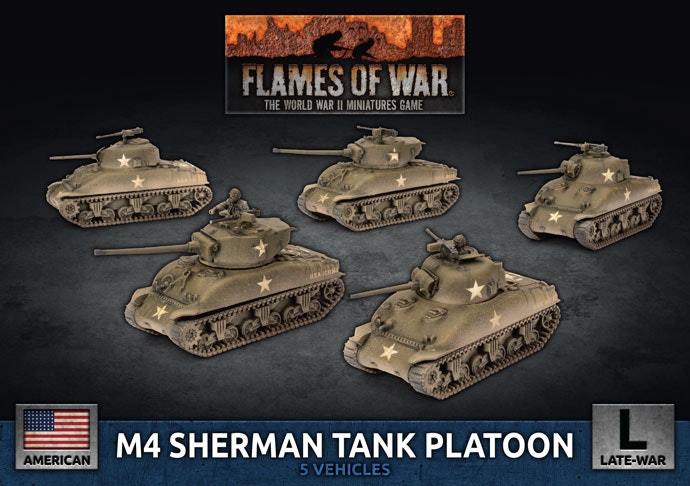 M4 Sherman Tank Platoon (Plastic) - UBX69