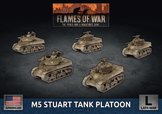 M5 Stuart Light Tank Platoon (Plastic) - UBX70