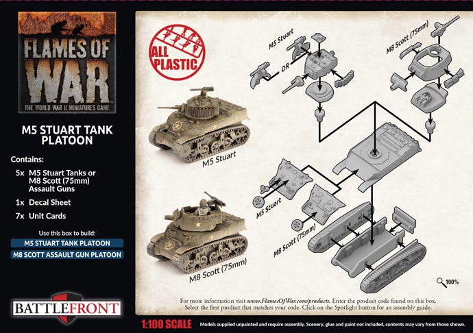 M5 Stuart Light Tank Platoon (Plastic) - UBX70