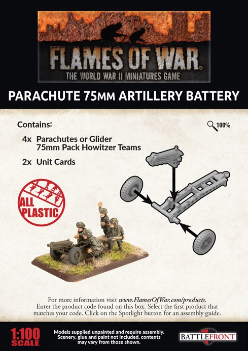 Parachute 75mm Artillery Battery (Plastic) - UBX66