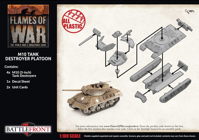 M10 Tank Destroyer Platoon (Plastic) - UBX72