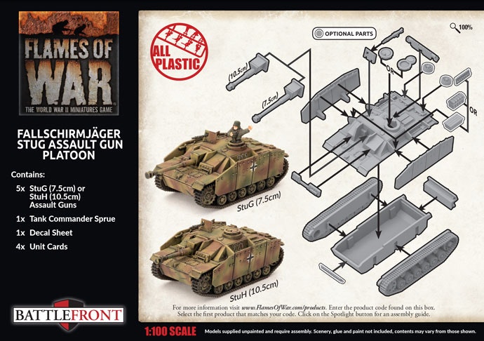 Fallschirmjäger StuG Assault Gun Platoon (Plastic) - GBX143