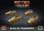 Sd Kfz 251 Transports (x4 Plastic) - GBX152