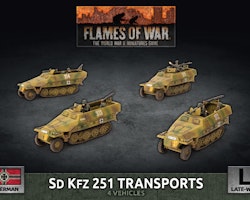 Sd Kfz 251 Transports (x4 Plastic) - GBX152