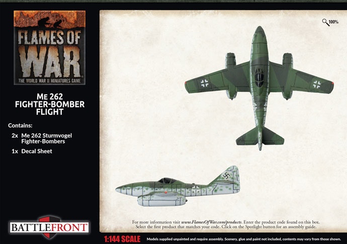 Me-262 Fighter-bomber Flight (x2) - GBX185