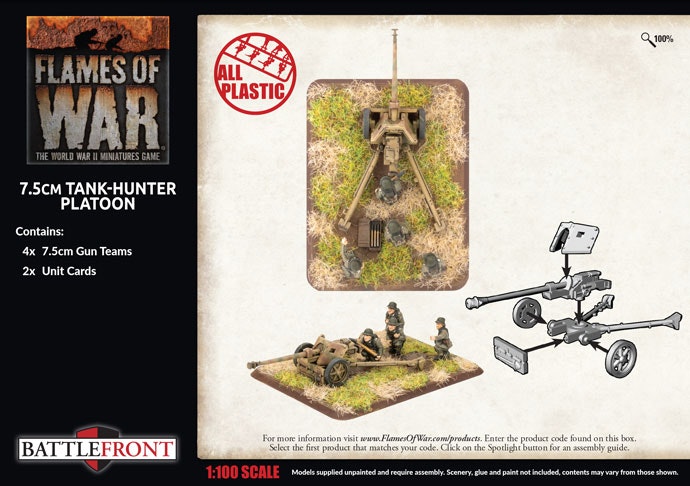 7.5cm Tank Hunter Platoon (Plastic) - GBX148