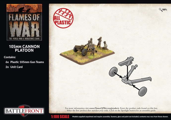 105mm Cannon Platoon (Plastic) - UBX82